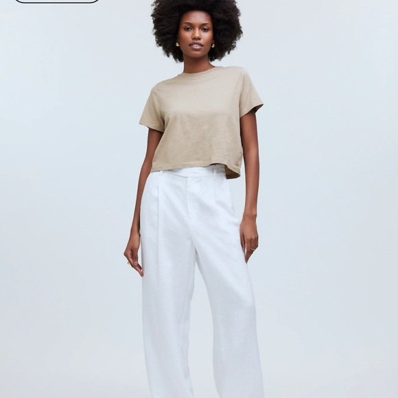 Madewell Softfade Cotton Boxy-Crop Tee - Picture 2 of 9